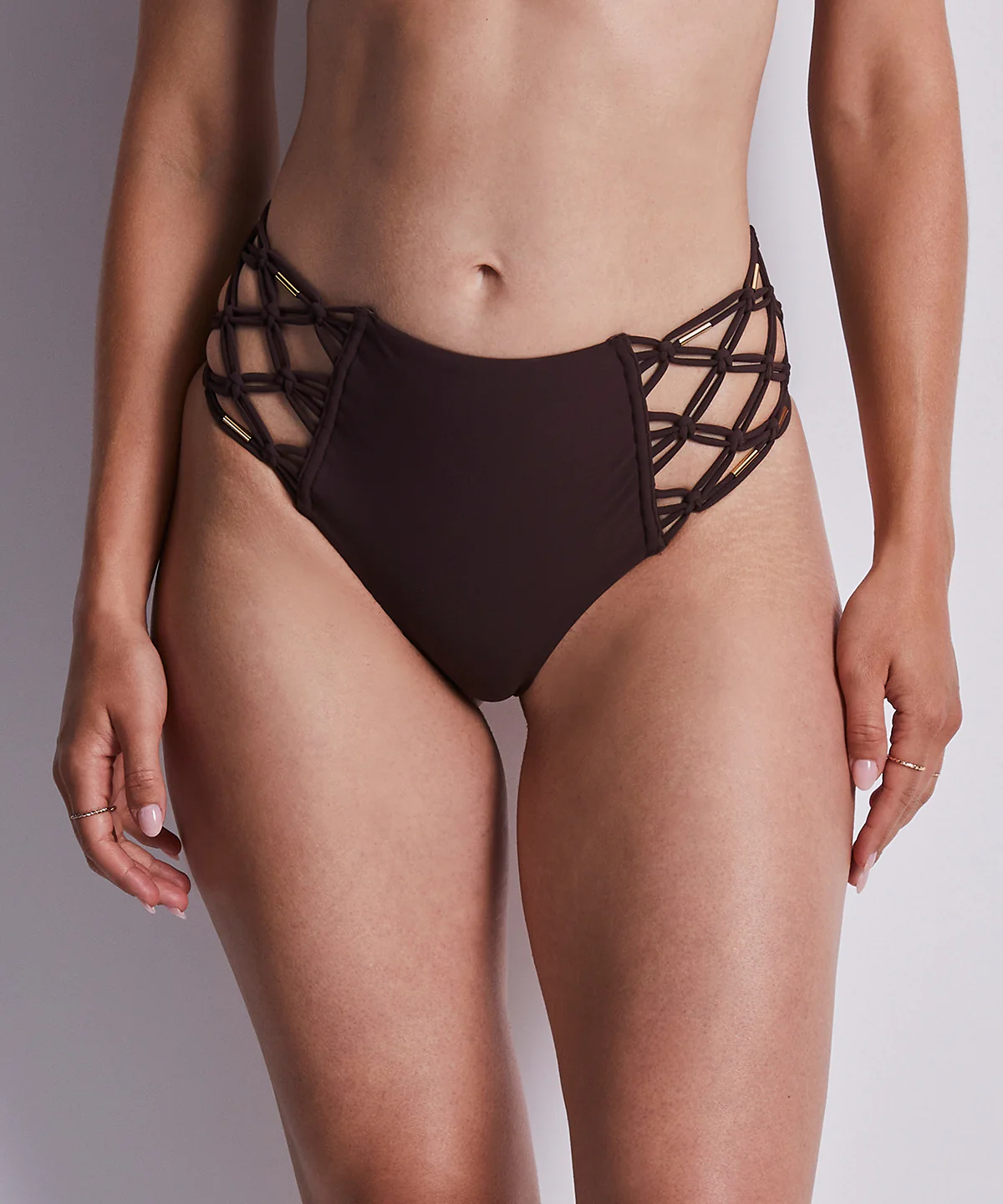 Gipsy Muse Bas de maillot de bain taille haute Henna - Image 5