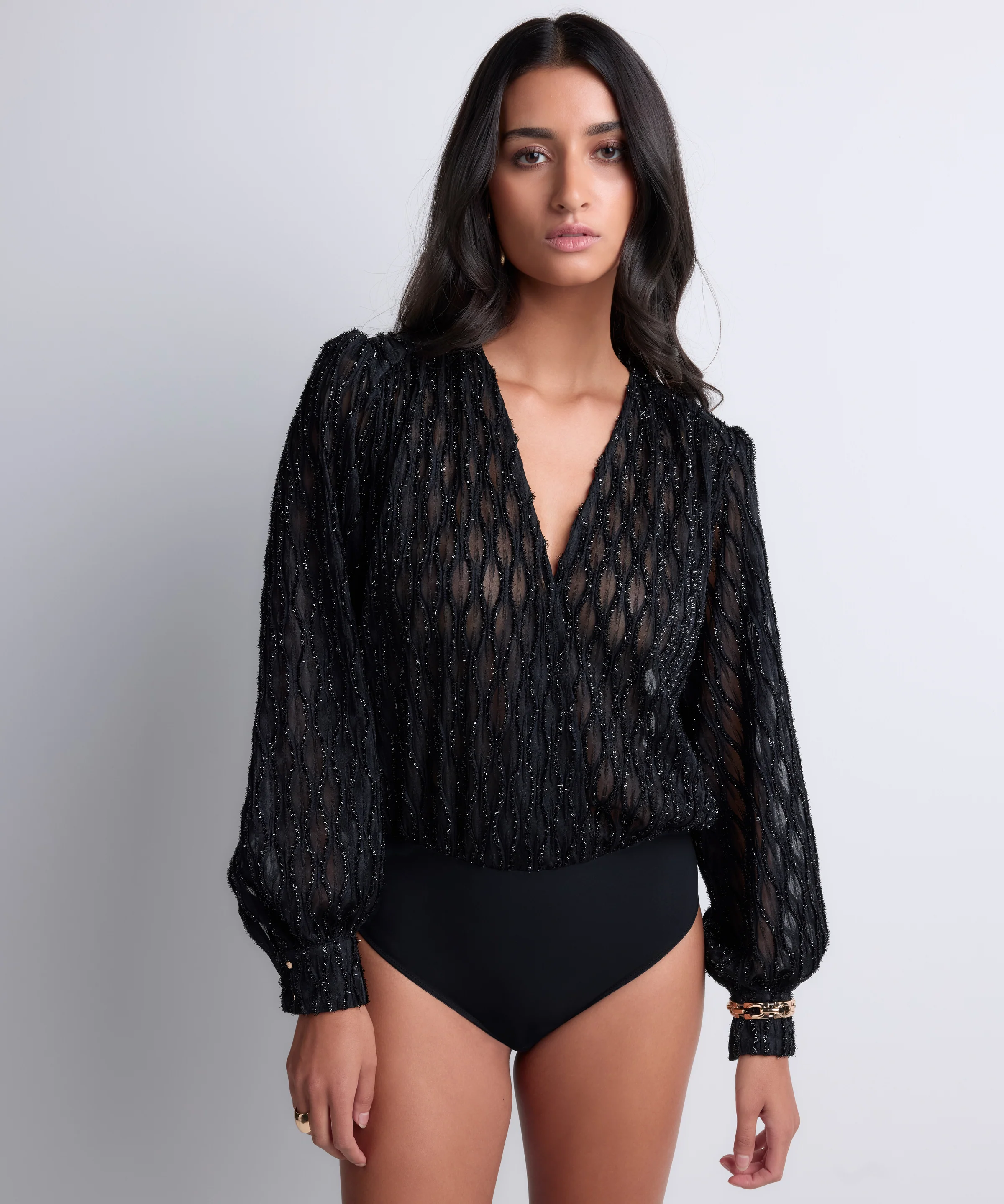 Les Bodys by Aubade Body Manches Longues Black - Image 3