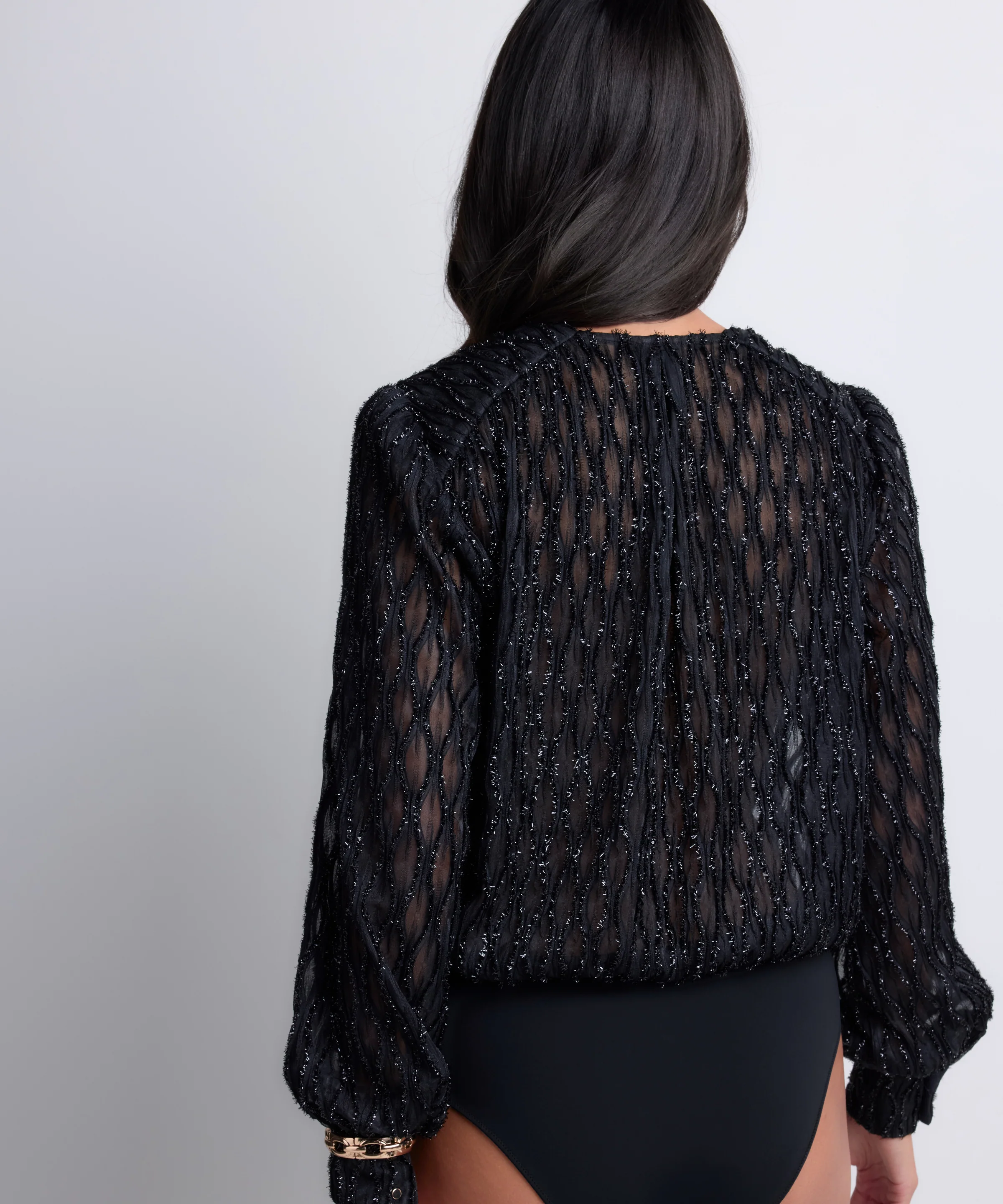 Les Bodys by Aubade Body Manches Longues Black - Image 5