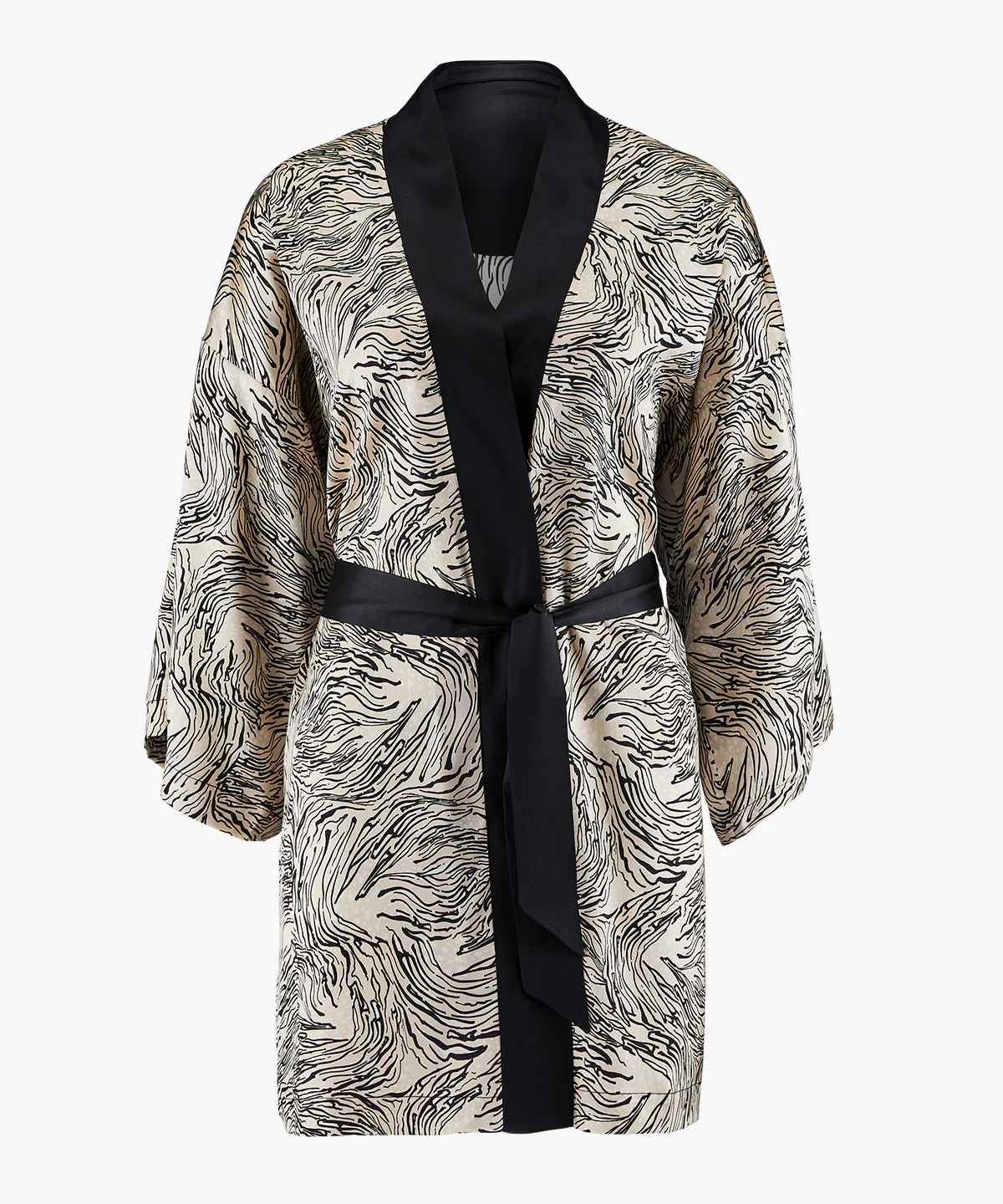 Smocky Night Kimono Féline