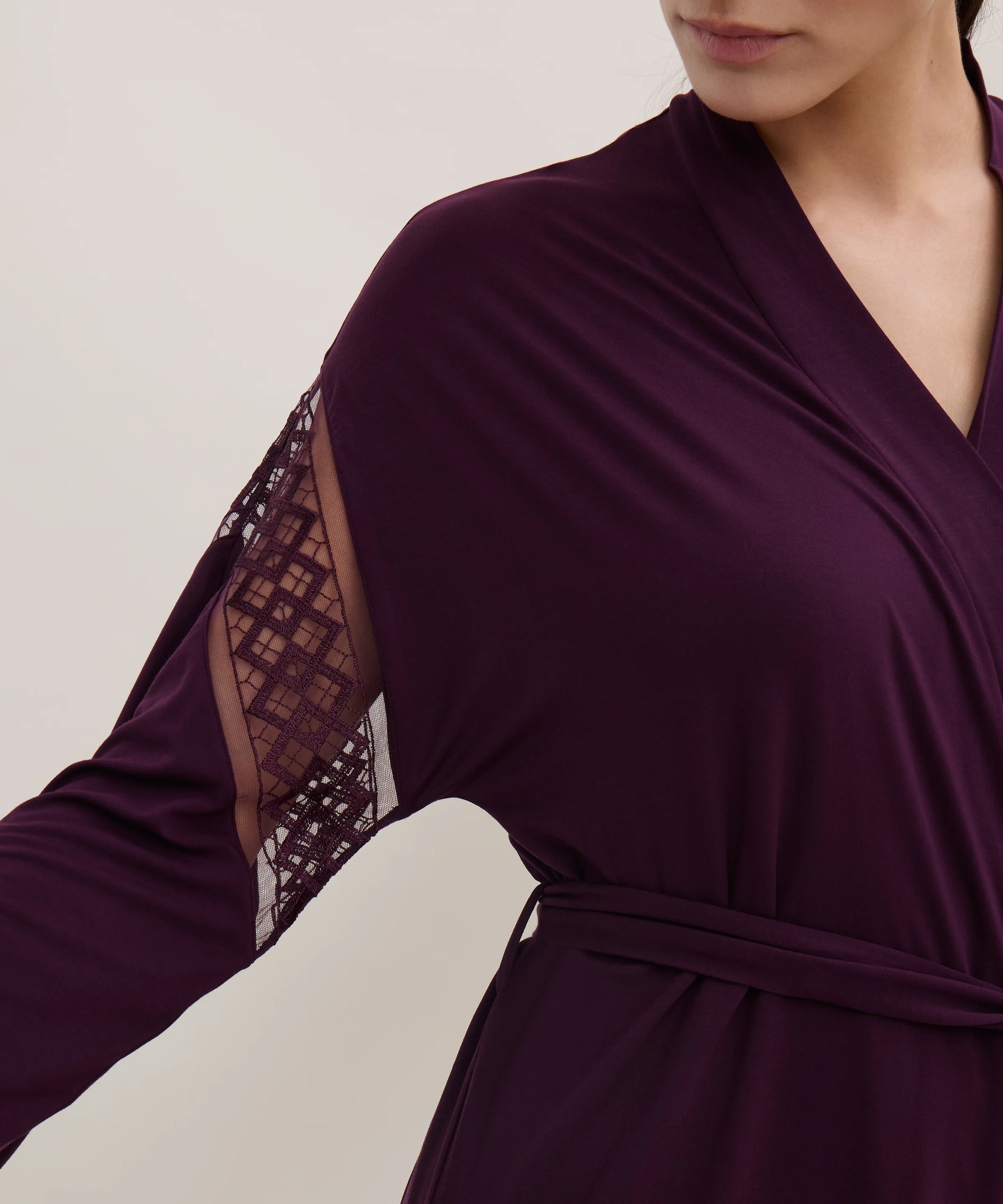 Sweet Obsession Kimono Deep Berry - Image 4