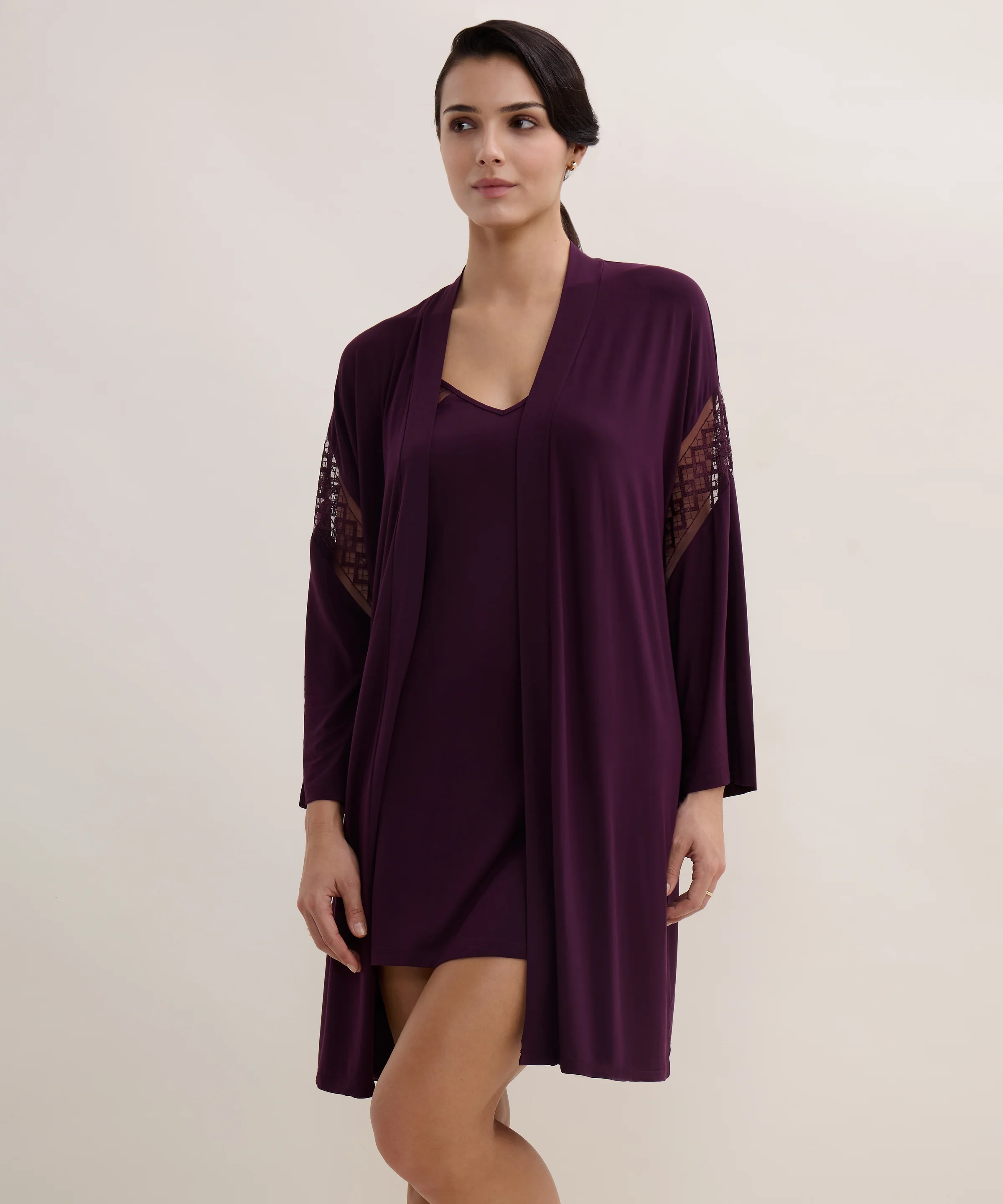 Sweet Obsession Kimono Deep Berry - Image 5