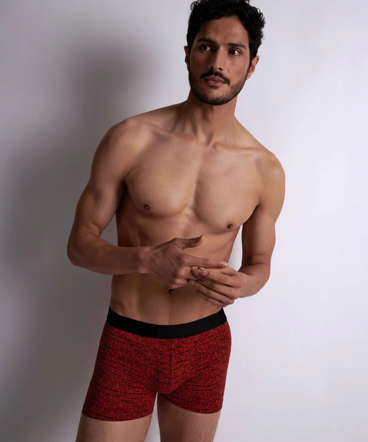 Aubade Homme Pack 2 boxers Love Letters Rouge - Image 2