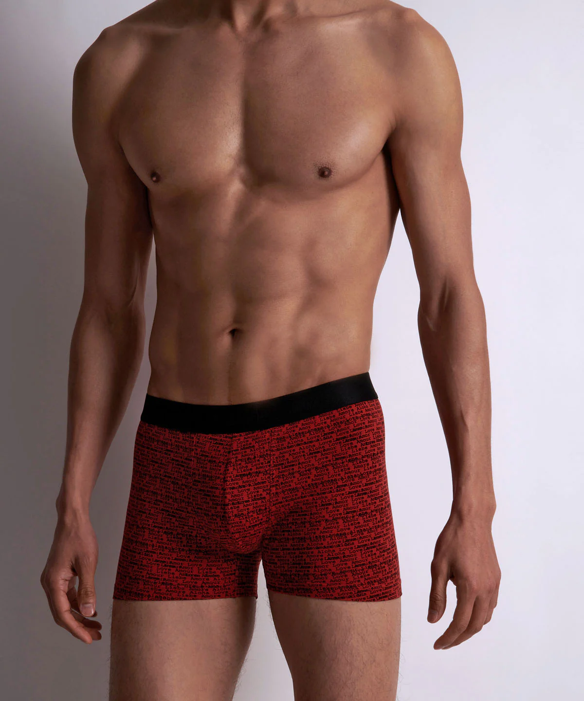 Aubade Homme Pack 2 boxers Love Letters Rouge - Image 3