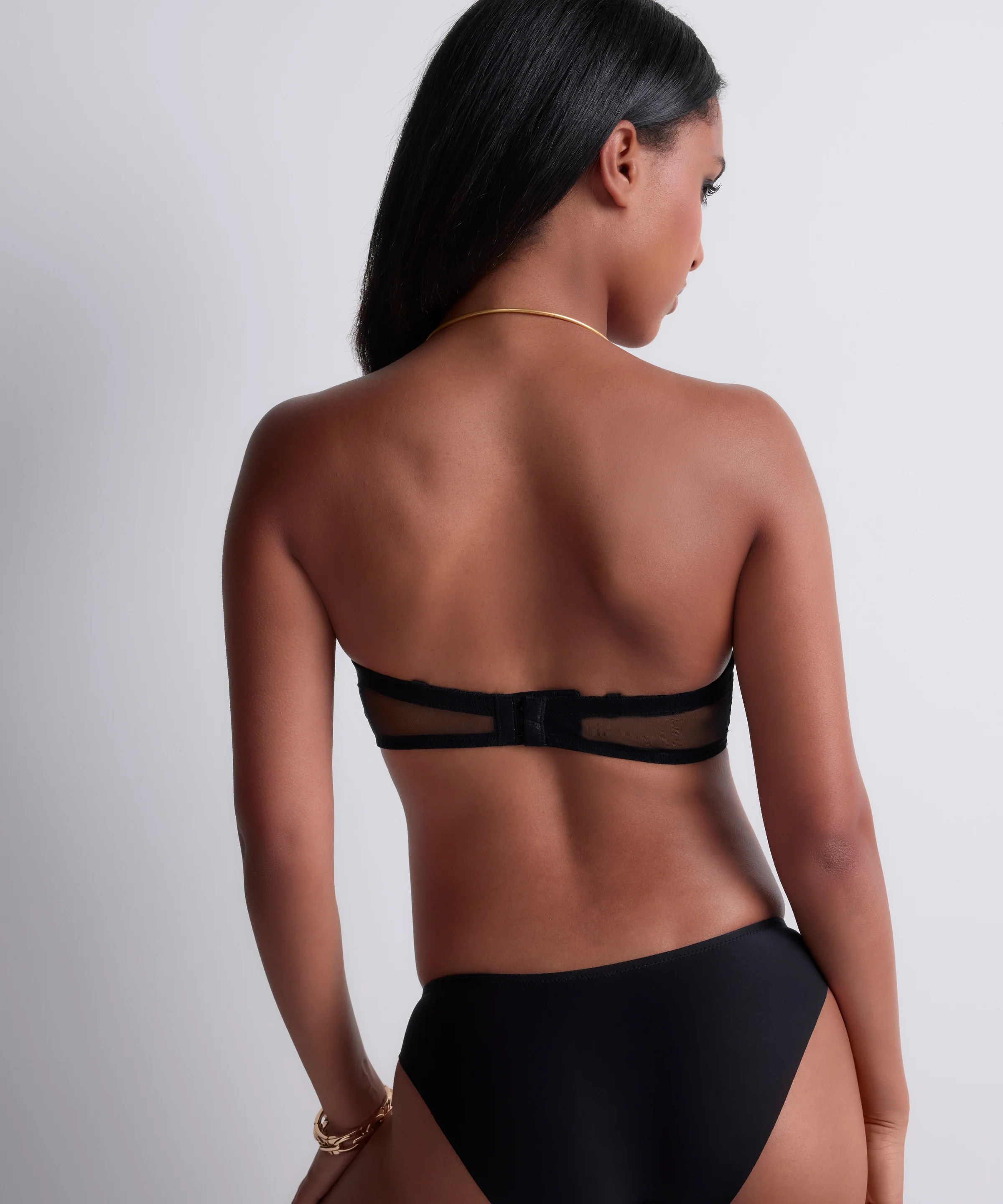 Sheer Emotion Soutien-gorge Bandeau plunge Black - Image 4