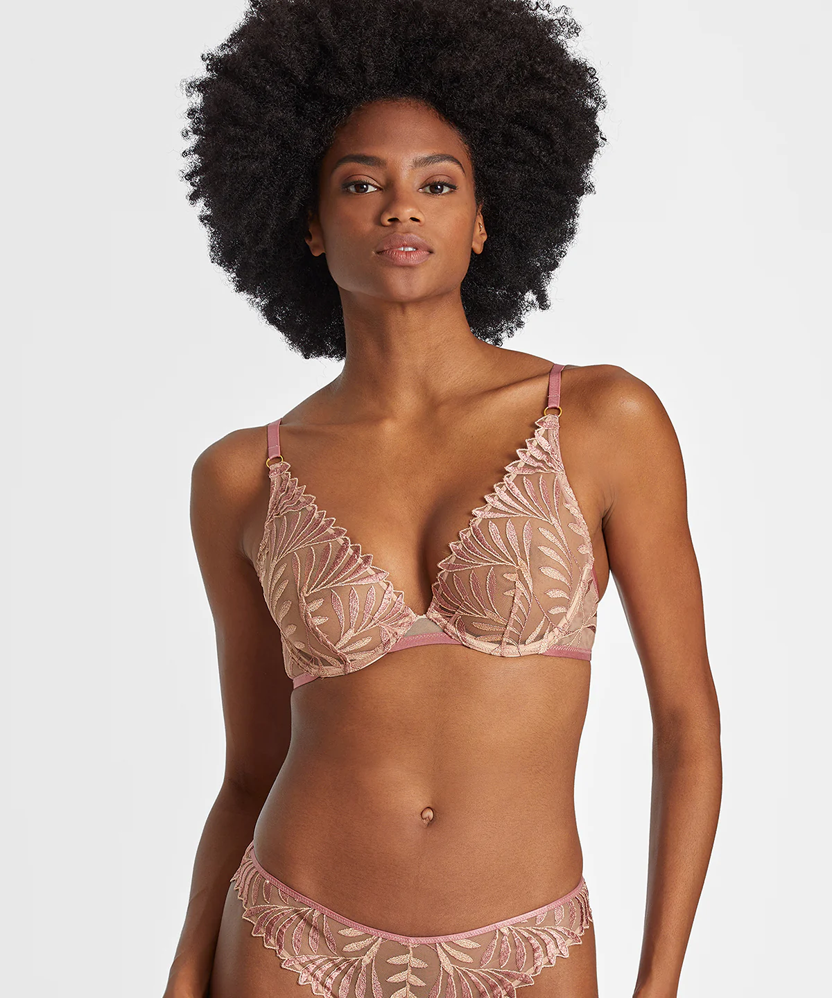 Sensory Illusion Soutien-gorge Triangle avec armatures Silk Rose - Image 3