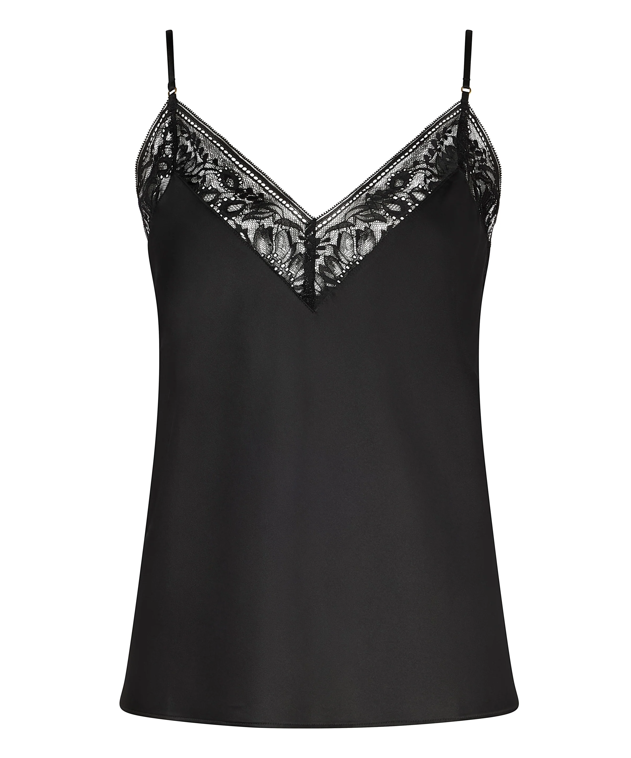 Midnight Whisper Top à fines bretelles Noir - Image 3