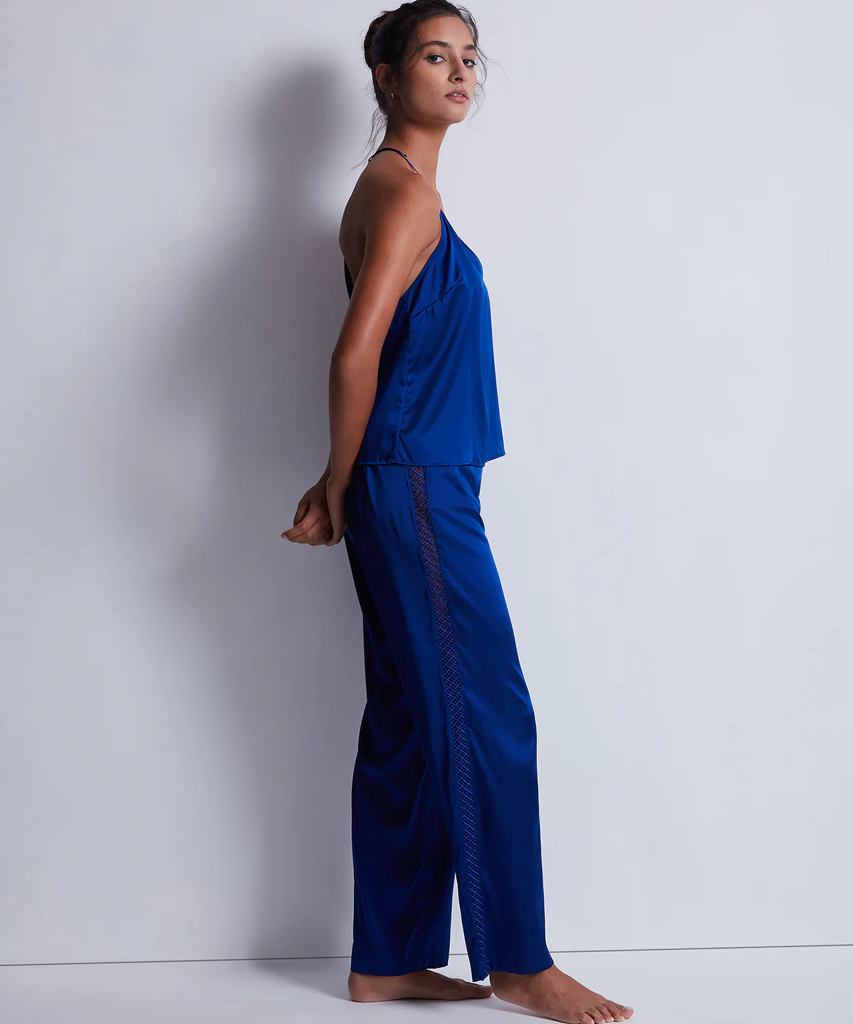 Silk Desire Top à fines bretelles Electric Blue - Image 5